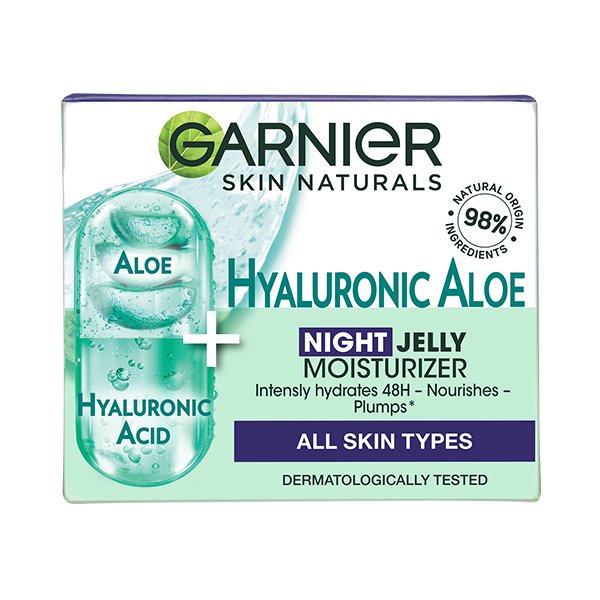 Garner Hyaluronic Aloe night jelly moisturizer