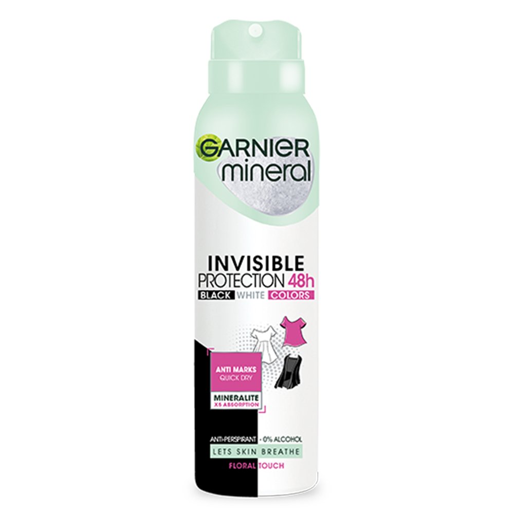deodorant spray mineral invisbile protection floral 48h pentru femei